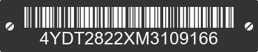2021 KEYSTONE Keystone 4YDT2822XM3109166 VIN decoded
