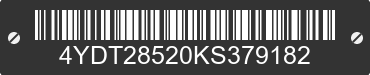 2019 KEYSTONE Keystone 4YDT28520KS379182 VIN decoded
