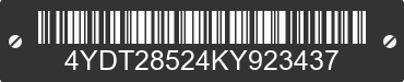 2019 KEYSTONE Keystone 4YDT28524KY923437 VIN decoded
