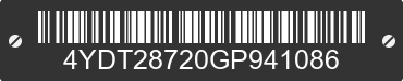 2016 KEYSTONE Keystone 4YDT28720GP941086 VIN decoded