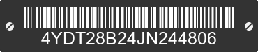 2018 KEYSTONE Keystone 4YDT28B24JN244806 VIN decoded