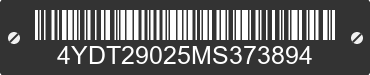2021 KEYSTONE Keystone 4YDT29025MS373894 VIN decoded