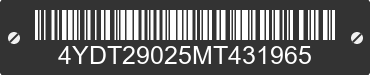 2021 KEYSTONE Keystone 4YDT29025MT431965 VIN decoded
