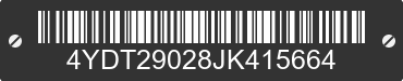 2018 KEYSTONE Keystone 4YDT29028JK415664 VIN decoded