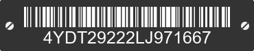 2020 KEYSTONE Keystone 4YDT29222LJ971667 VIN decoded