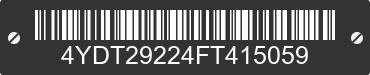 2015 KEYSTONE Keystone 4YDT29224FT415059 VIN decoded