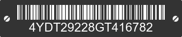 2016 KEYSTONE Keystone 4YDT29228GT416782 VIN decoded