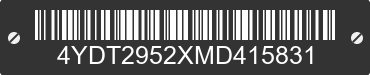 2021 KEYSTONE Keystone 4YDT2952XMD415831 VIN decoded