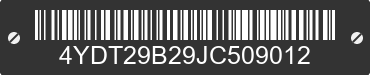 2018 KEYSTONE Keystone 4YDT29B29JC509012 VIN decoded