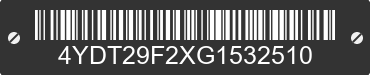 2016 KEYSTONE Keystone 4YDT29F2XG1532510 VIN decoded