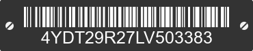 2020 KEYSTONE Keystone 4YDT29R27LV503383 VIN decoded