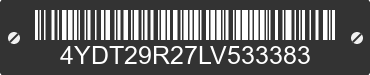 2020 KEYSTONE Keystone 4YDT29R27LV533383 VIN decoded