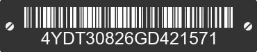 2016 KEYSTONE Keystone 4YDT30826GD421571 VIN decoded