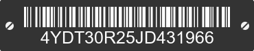 2018 KEYSTONE Keystone 4YDT30R25JD431966 VIN decoded