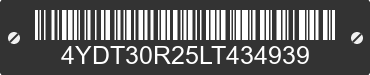 2020 KEYSTONE Keystone 4YDT30R25LT434939 VIN decoded