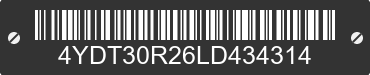 2020 KEYSTONE Keystone 4YDT30R26LD434314 VIN decoded