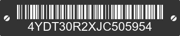 2018 KEYSTONE Keystone 4YDT30R2XJC505954 VIN decoded