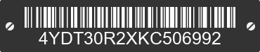 2019 KEYSTONE Keystone 4YDT30R2XKC506992 VIN decoded