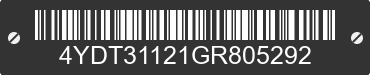 2016 KEYSTONE Keystone 4YDT31121GR805292 VIN decoded
