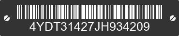 2018 KEYSTONE Keystone 4YDT31427JH934209 VIN decoded