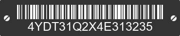 2004 KEYSTONE Keystone 4YDT31Q2X4E313235 VIN decoded