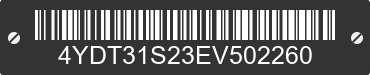 2014 KEYSTONE Keystone 4YDT31S23EV502260 VIN decoded