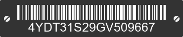 2016 KEYSTONE Keystone 4YDT31S29GV509667 VIN decoded