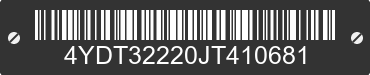 2018 KEYSTONE Keystone 4YDT32220JT410681 VIN decoded