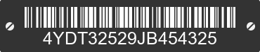 2018 KEYSTONE Keystone 4YDT32529JB454325 VIN decoded