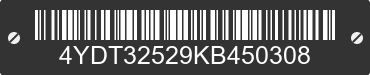 2019 KEYSTONE Keystone 4YDT32529KB450308 VIN decoded
