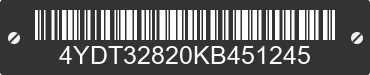 2019 KEYSTONE Keystone 4YDT32820KB451245 VIN decoded
