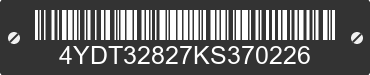 2019 KEYSTONE Keystone 4YDT32827KS370226 VIN decoded