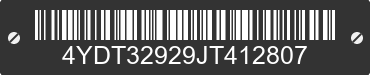 2018 KEYSTONE Keystone 4YDT32929JT412807 VIN decoded