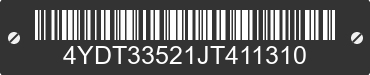 2018 KEYSTONE Keystone 4YDT33521JT411310 VIN decoded