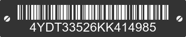2019 KEYSTONE Keystone 4YDT33526KK414985 VIN decoded