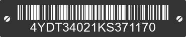 2019 KEYSTONE Keystone 4YDT34021KS371170 VIN decoded