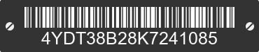 2019 KEYSTONE Keystone 4YDT38B28K7241085 VIN decoded
