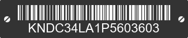 2023 KIA EV6 KNDC34LA1P5603603 VIN decoded