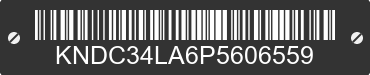 2023 KIA EV6 KNDC34LA6P5606559 VIN decoded