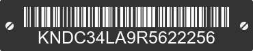 2024 KIA EV6 KNDC34LA9R5622256 VIN decoded