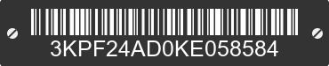 2019 KIA Forte 3KPF24AD0KE058584 VIN decoded