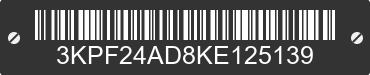 2019 KIA Forte 3KPF24AD8KE125139 VIN decoded