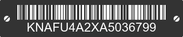 2010 KIA Forte KNAFU4A2XA5036799 VIN decoded