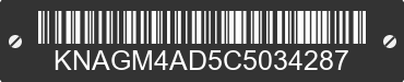 2012 KIA Optima KNAGM4AD5C5034287 VIN decoded