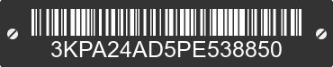 2023 KIA Rio 3KPA24AD5PE538850 VIN decoded