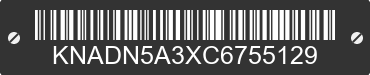 2012 KIA Rio KNADN5A3XC6755129 VIN decoded