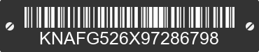 2009 KIA Rondo KNAFG526X97286798 VIN decoded
