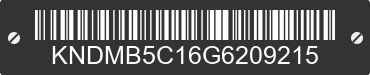 2016 KIA Sedona KNDMB5C16G6209215 VIN decoded