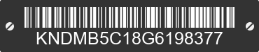 2016 KIA Sedona KNDMB5C18G6198377 VIN decoded