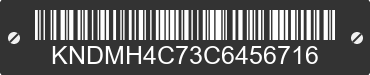 2012 KIA Sedona KNDMH4C73C6456716 VIN decoded